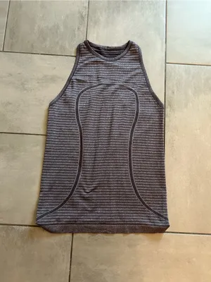 Lululemon Run: Swiftly Tech Tank | Rugby Stripe Tonal Heathered Black Grape thumbnail 2