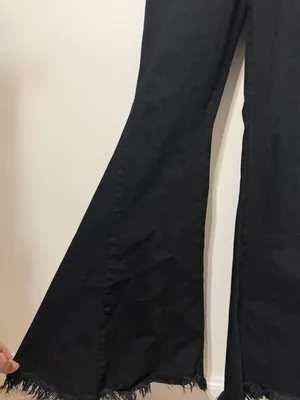 Show Me Your Mumu Berkeley Bell Overalls Size Medium Black Western Cowgirl Boho thumbnail 6