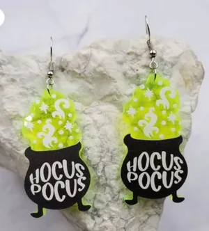 Witch HOCUS POCUS Earrings thumbnail 1