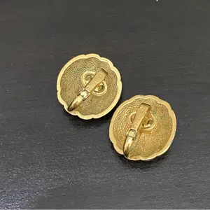 Vintage 60’s TRIFARI Polished Gold- tone Dome Clip On Earrings thumbnail 10