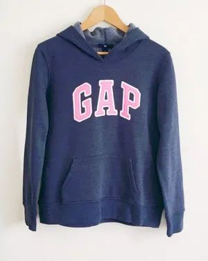 GAP Logo Hoodie Navy Blue & Pink thumbnail 1