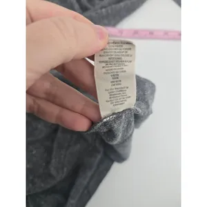 We The Free Tunic Womens Small Sharkbite Hem Charcoal Gray Long Sleeve EUC thumbnail 5