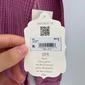 Altar’d state purple thermal long sleeve everyday casual t-shirt size small NWT thumbnail 5