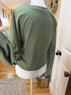 Zesica crop crewneck pullover Green Size M thumbnail 3