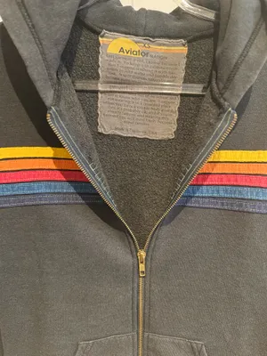 Aviator Nation 5 Stripe Hoodie & Sweatpants Set – Navy – Hoodie XS / Pants S – Preloved thumbnail 4