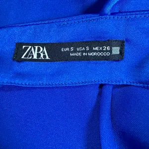 Zara Royal Blue Satin Cowl-Neck Mini Dress - Size Small 💙 thumbnail 19