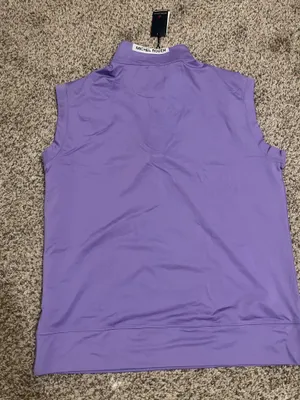 Michel Rouen Stay stylish on the course with this sleek purple golf vest. Perfect for layering, it offers comfort and flexibility for every swing. thumbnail 8