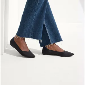Rothy’s The Point II Washable Pointed Toe Ballerina Flats Black 9 thumbnail 4