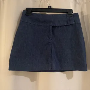 Mossimo Dark Blue Denim Skirt Size 4 thumbnail 1
