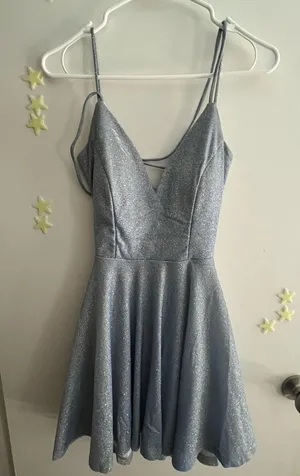 Light Blue Windsor Glitter Dress thumbnail 3