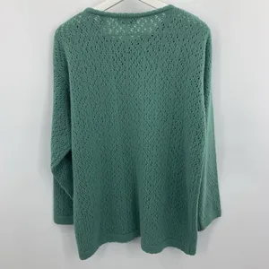 Allison Paige Size Lg Sweater Wool Angora Blend Long‎ Sleeve Sage Green Women's thumbnail 5