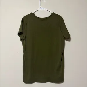 Eddie Bauer Forest Green V-Neck Tee thumbnail 3