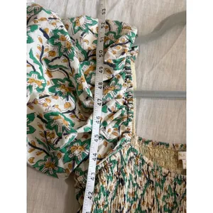 Tuckernuck Anna Cate Floral Smocked Maxi Dress‎ Womens Small Puff Sleeve Cotton thumbnail 8