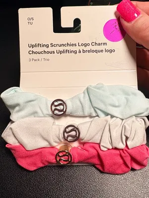 Lululemon Uplifting Scrunchies Logo Charm sold out style thumbnail 1