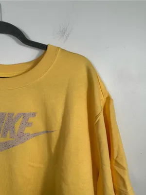 Nike‎ Icon Clash Topaz Gold Graphic Crop T-Shirt Women’s Plus 1X NWT thumbnail 7