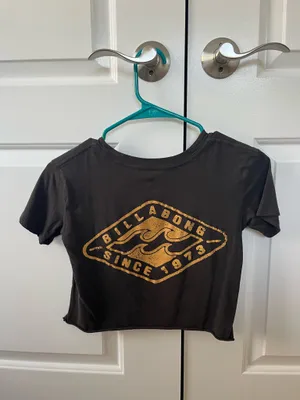 Billabong Dark Grey Cropped T Shirt thumbnail 5