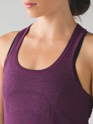 LULULEMON Swiftly Tech Racerback in Black Chilled Grape Sz. 8 thumbnail 3