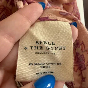 SPELL Folk Song Boho Blouse Pink and Peach Spell & The Gypsy Collective Medium thumbnail 5