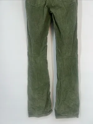 We the free  Green Corduroy flat front Pants thumbnail 6