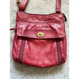 Vintage Fossil Turn Key‎ Closure Purse thumbnail 2