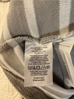 LOFT Gray & White Striped Short-Sleeve Knit Mini Dress thumbnail 5