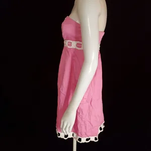 Lilly Pulitzer Pink & White Strapless Dress (2) thumbnail 4