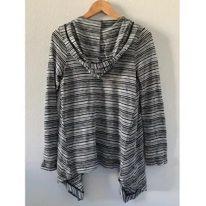 Splendid Womens Striped hooded‎ Sweater Cardigan thumbnail 2