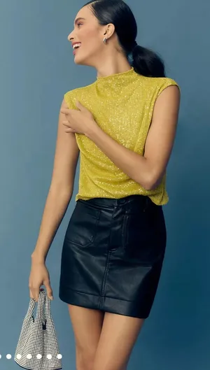 Anthropologie Sequin Top  thumbnail 1