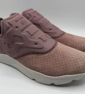 Reebok Furylite Slip On FBT Sneakers Smoky Orchid Mauve Womens 9.5 BS6412 thumbnail 1