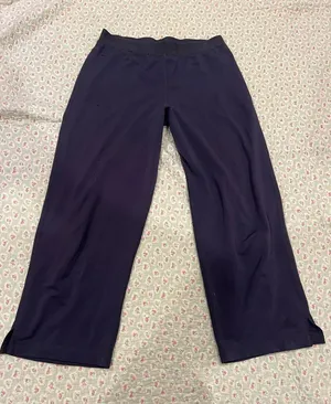 adidas Navy Wide-Leg Athletic Leggings thumbnail 1