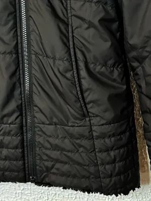 The North Face Mossbud Swirl Reversible Black Hooded Quilted Parka thumbnail 3