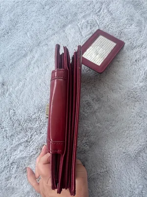 Merona Wallet Checkbook Clutch Combo Maroon thumbnail 6