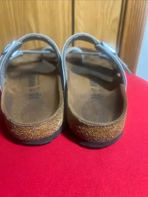Birkenstock Silver Double-Strap Sandals thumbnail 4
