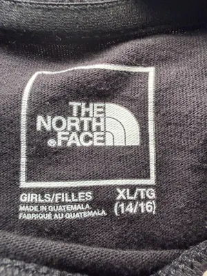 The North Face Girls Black Long Sleeves Crop Tee XL Sporty thumbnail 4