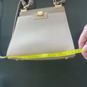 Beige Grain Pu Leather Crossbody Purse thumbnail 12