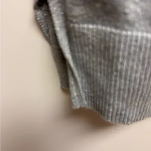 Old Navy‎ Silver and White Striped Top thumbnail 7