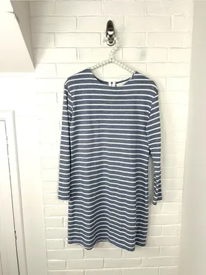 Sail To Sable Striped Nautical Casual Dress Size S thumbnail 2