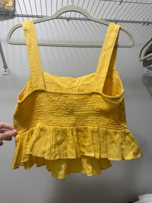 Urban outfitters yellow crop top thumbnail 2