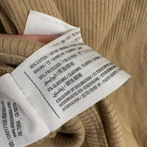 Abercrombie & Fitch Tan Mock Neck Long Sleeve Ribbed Top Medium thumbnail 5