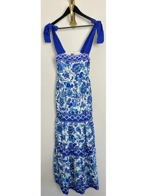 BEACH RIOT Charlotte Dress in Royal Riviera Size Small thumbnail 3