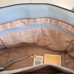 Michael Kors Whitney‎ Pebbled Leather Tote Pale Blue thumbnail 10