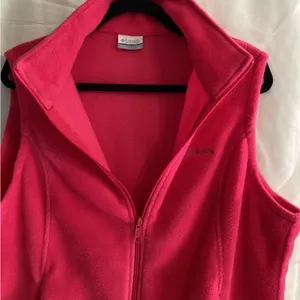 Columbia Pink Sleeveless Fleece Zipper Vest thumbnail 4