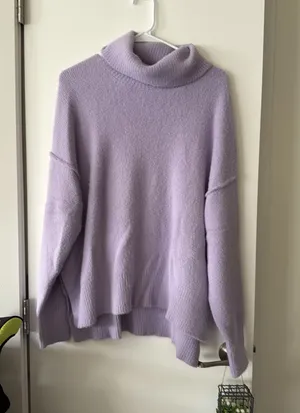 Aerie buttercream turtleneck sweater thumbnail 1