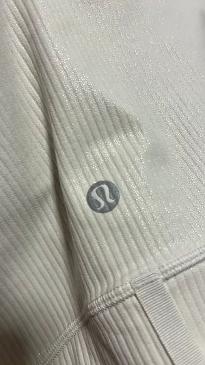 Lululemon Cropped Define Jacket Ribbed Nulu Bone Radiate Transparent Foil thumbnail 8