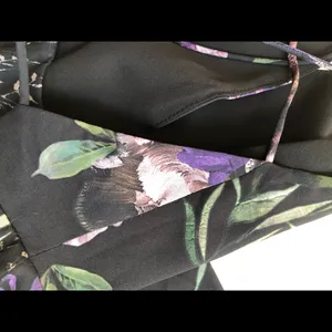 Fame and Partners Dress Floral Strappy Fit & Flare Strappy Purple Black Green thumbnail 13