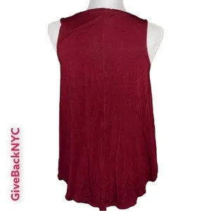 𝅺OLD Navy High-neck Swing Tank in Burgundy Size S thumbnail 2