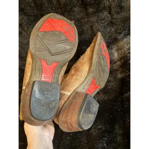 ARIAT Madrina Macchiato Tan Red Square Toe Cowboy Boots Women 8.5 thumbnail 5