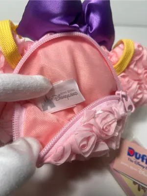 Disney Hong Kong Disneyland ShellieMay Bear Springtime Satin Rose Crossbody Bag thumbnail 10