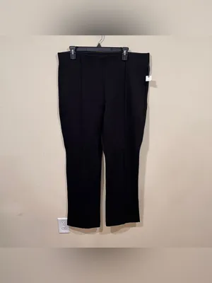 NWT The Margot Kick-Flare Cropped Pants by Maeve size XL black Anthropologie thumbnail 3