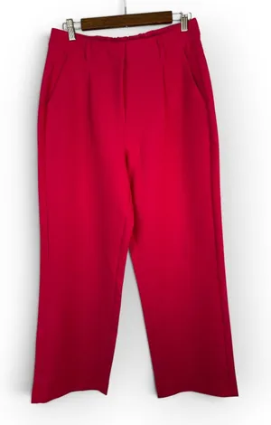 Old Navy Women M Berry Pink Taylor Wide Leg Trouser Extra High Rise Workwear thumbnail 1